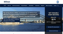 Desktop Screenshot of milton.com.au
