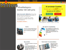 Tablet Screenshot of milton.se