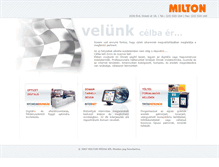 Tablet Screenshot of milton.co.hu